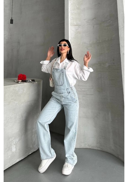 Yzlal Pantolon Kar Yıkama Salopet Mavi D2514 (Beden: 42) indirimleri