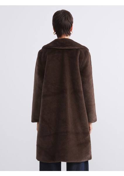 Yeni Sezon Ceket Yaka Kadın Kürk Kaban indirimleri