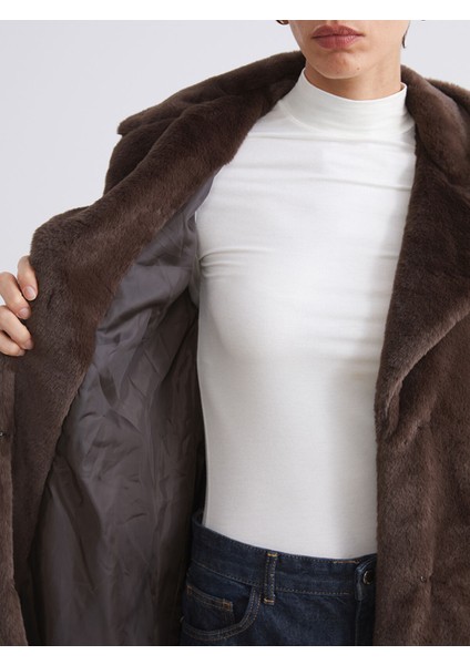 Yeni Sezon Ceket Yaka Kadın Kürk Kaban fırsatları