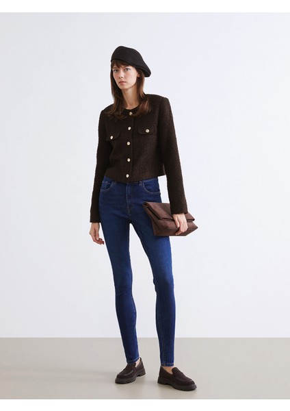 Yeni Sezon Jüpiter Süper Skinny Fit Kadın Jean Pantolon