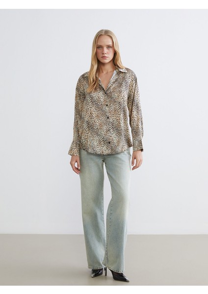 Yeni Sezon Leopar Desenli Kadın Gömlek fiyatları