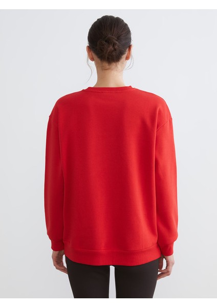 Yeni Sezon Los Angeles Nakışlı Oversize Kadın Sweatshirt fırsatları