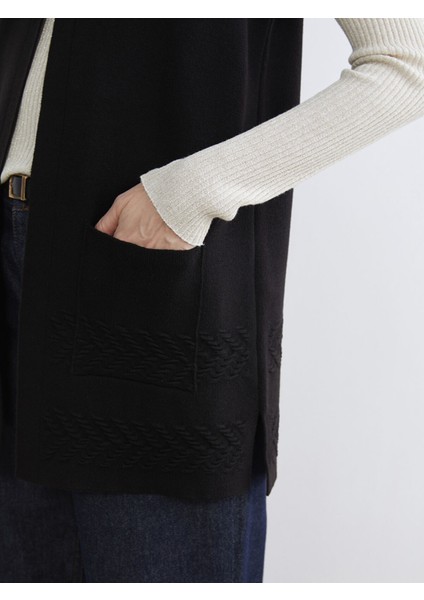 Yeni Sezon V Yaka Kadın Triko Yelek modelleri