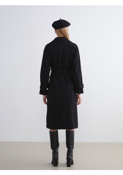 Yeni Sezon Kruvaze Yaka Kadın Kaşe Kaban indirimleri