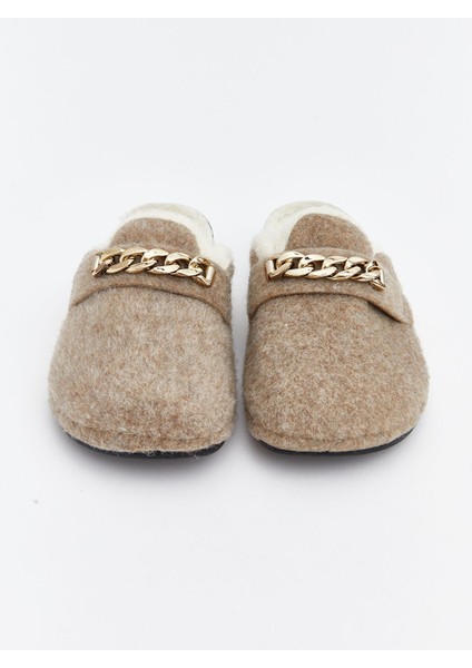 Yeni Sezon Zincir Detaylı Kadın Ev Terliği modelleri