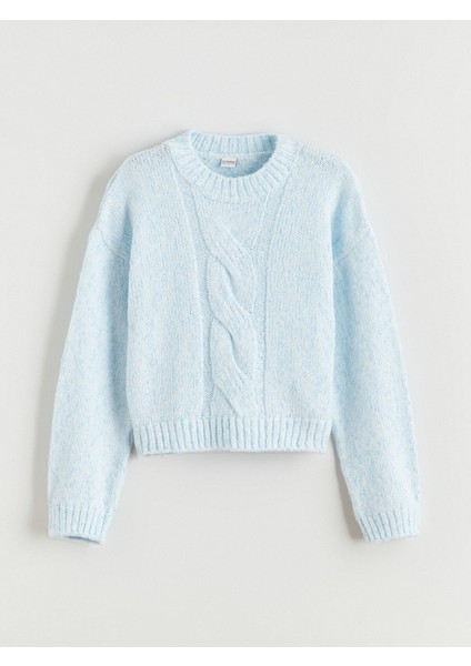 Yeni Sezon Bisiklet Yaka Kız Çocuk Triko Kazak fırsatları