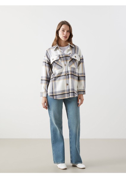 Yeni Sezon Ekose Oversize Kadın Oduncu Gömlek fiyatları