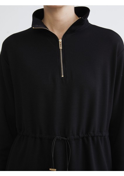 Yeni Sezon Dik Yaka Oversize Kadın Sweatshirt Tunik modelleri