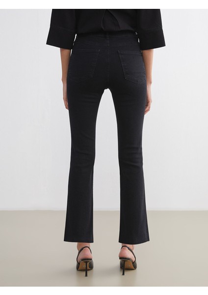 Yeni Sezon Crop Flare Kadın Jean Pantolon fırsatları