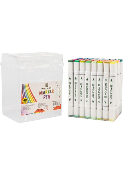 Premium 48'li Çift Taraflı Kalem Seti + Plastik Taşıma ve Korum Çantalı indirimleri