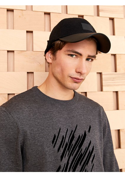 Yeni Sezon Etiket Baskılı Erkek Kep Şapka