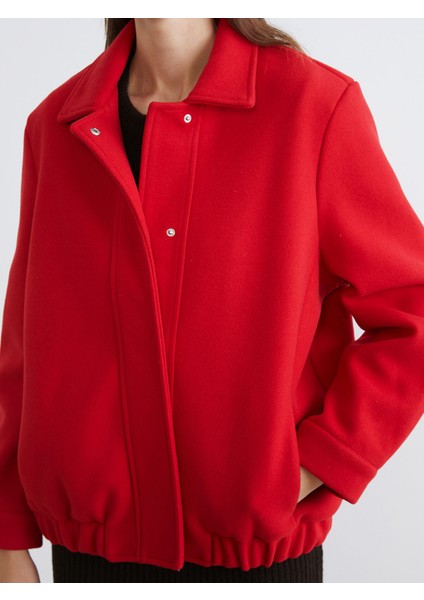 Yeni Sezon Polo Yaka Kadın Bomber Kaşe Ceket modelleri