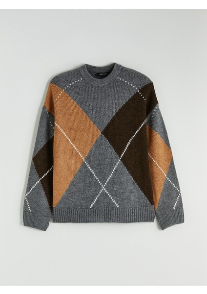 Yeni Sezon Baklava Desenli Kadın Triko Kazak indirimleri