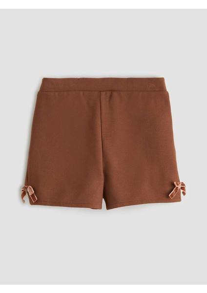 Yeni Sezon Beli Lastikli Kız Çocuk Şort