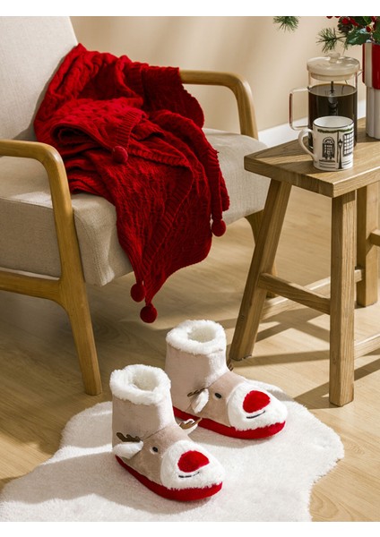 Yeni Sezon Geyik Figürlü Kadın Ev Botu