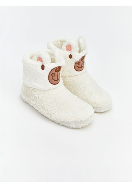 Yeni Sezon Hayvan Figürlü Kadın Pelüş Ev Botu