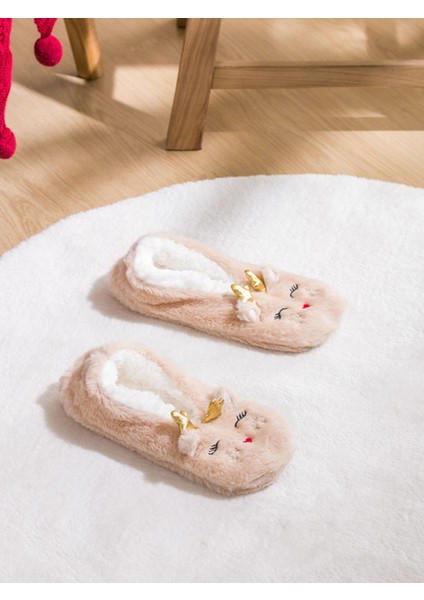 Yeni Sezon Tavşan Figürlü Pelüş Kadın Panduf fiyatları