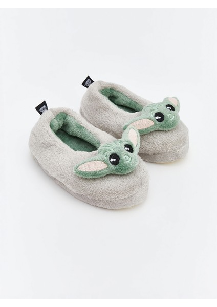 Yeni Sezon Star Wars Figürlü Pelüş Erkek Çocuk Panduf