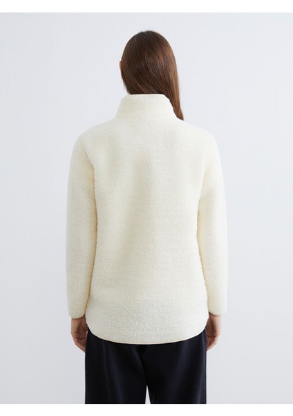 Yeni Sezon Dik Yaka Kadın Pelüş Sweatshirt fırsatları