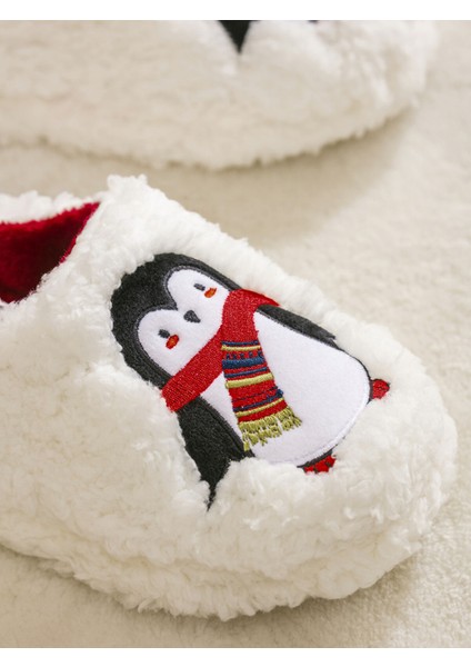 Yeni Sezon Penguen Nakışlı Kadın Ev Terliği modelleri