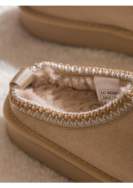 Yeni Sezon Süet Görünümlü Kız Çocuk Ev Ayakkabısı modelleri