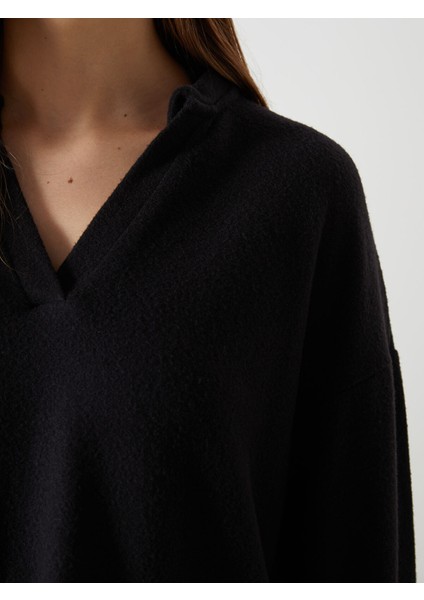 Yeni Sezon Polo Yaka Kadın Sweatshirt modelleri