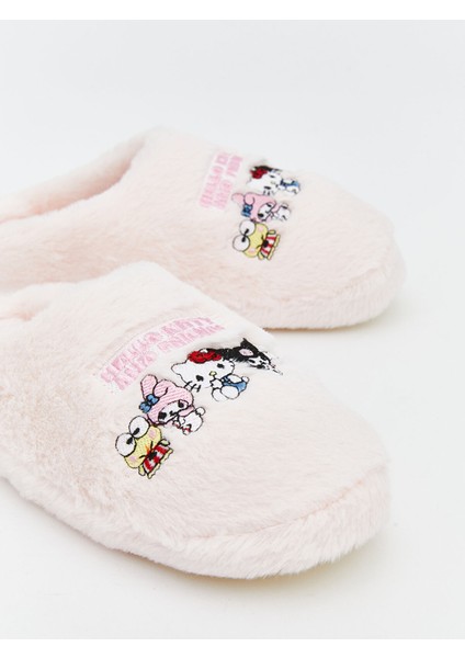 Yeni Sezon Hello Kitty Nakışlı Pelüş Kız Çocuk Ev Terliği modelleri