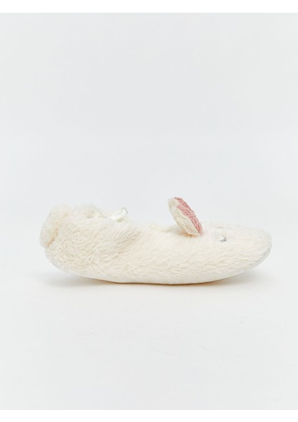 Yeni Sezon Tavşan Nakışlı Kız Çocuk Panduf fiyatları