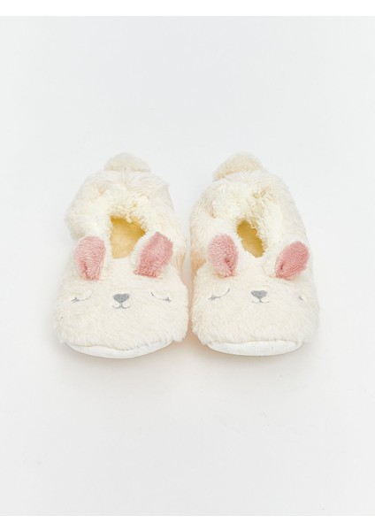 Yeni Sezon Tavşan Nakışlı Kız Çocuk Panduf modelleri