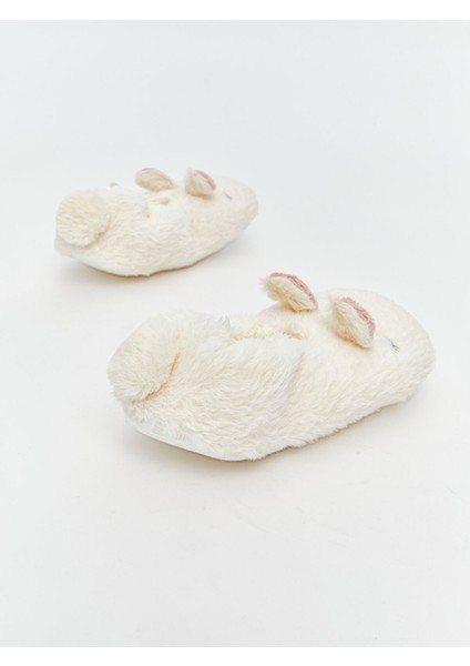 Yeni Sezon Tavşan Nakışlı Kız Çocuk Panduf indirimleri