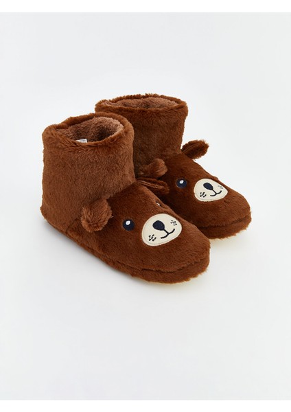 Yeni Sezon Hayvan Figürlü Erkek Çocuk Pelüş Panduf