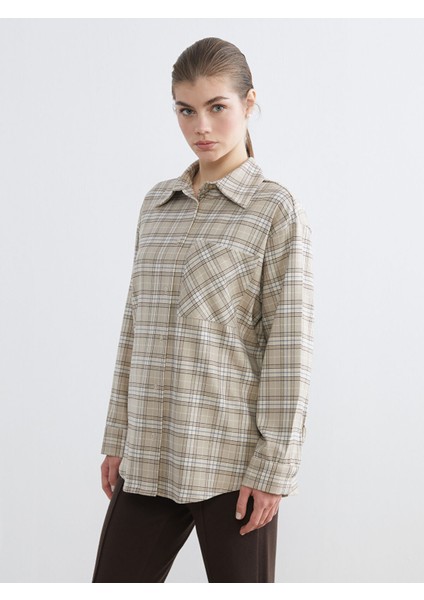 Yeni Sezon Ekose Kadın Gömlek
