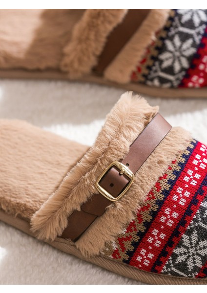 Yeni Sezon Kürklü Kadın Ev Terliği modelleri