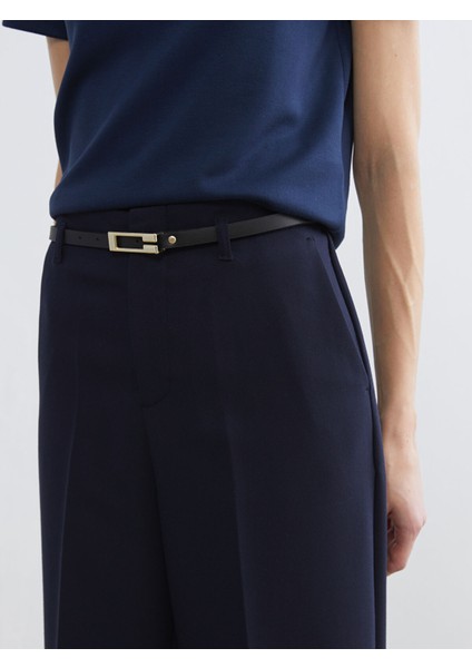 Yeni Sezon Beli Kemerli Standart Fit Kadın Pantolon modelleri