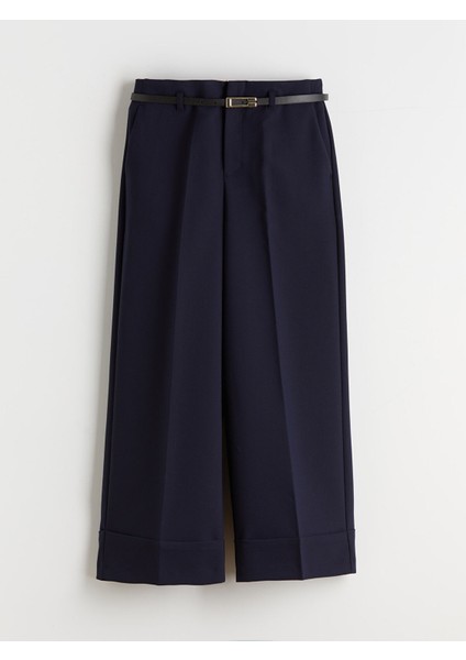 Yeni Sezon Beli Kemerli Standart Fit Kadın Pantolon indirimleri