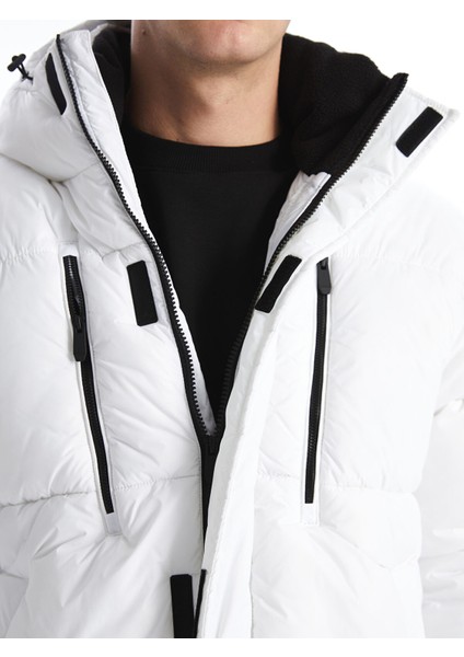 Yeni Sezon Standart Kalıp Kapüşonlu Erkek Şişme Mont modelleri