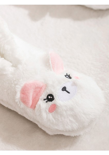 Yeni Sezon Tavşan Figürlü Pelüş Kadın Panduf modelleri