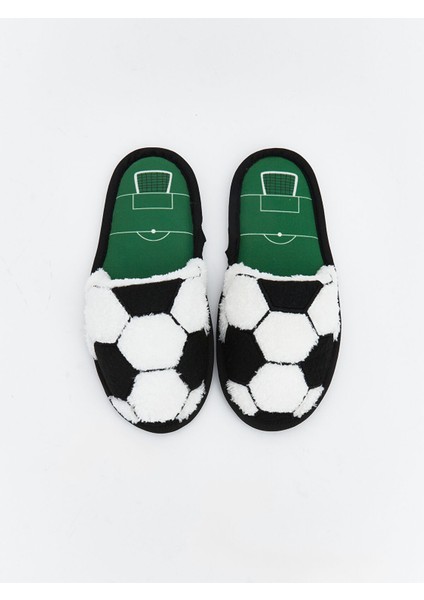 Yeni Sezon Futbol Topu Figürlü Erkek Çocuk Pelüş Ev Terliği modelleri