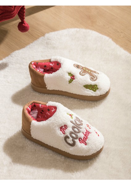 Yeni Sezon Yılbaşı Temalı Pelüş Kadın Panduf fiyatları