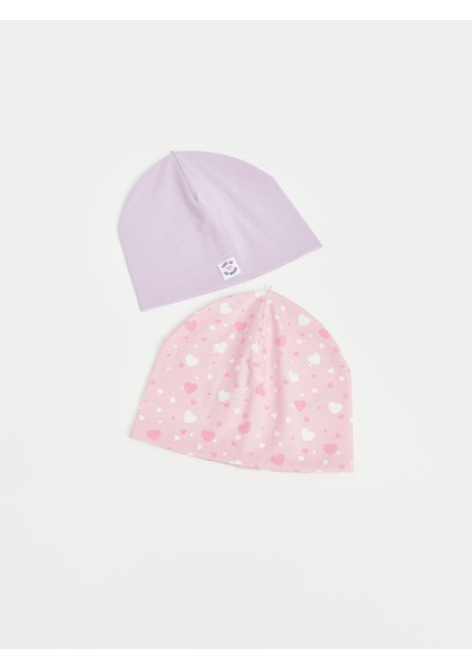 Yeni Sezon Baskılı Kız Çocuk Bere 2'li