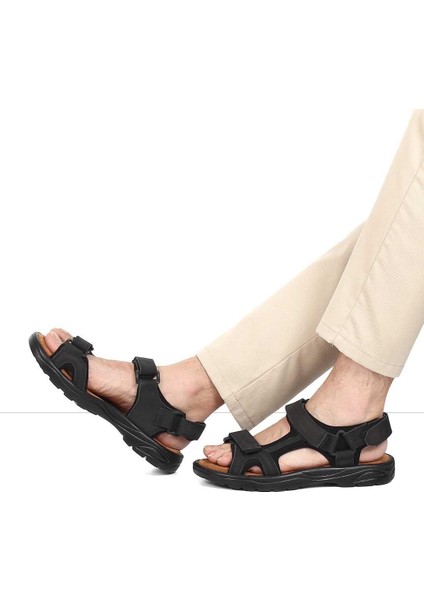 Erkek Siyah Süet Deri Sandalet fiyatları