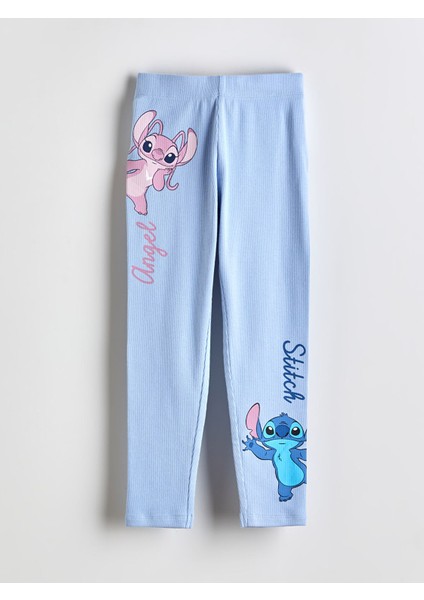 Yeni Sezon Lilo ve Stitch Baskılı Kız Çocuk Tayt