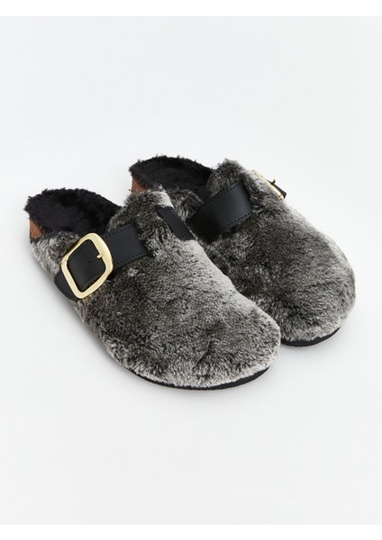 Yeni Sezon Düz Pelüş Kadın Ev Terliği