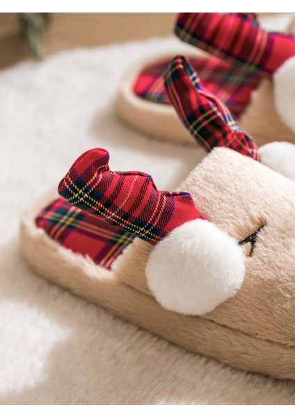 Yeni Sezon Yılbaşı Temalı Pelüş Kadın Ev Terliği modelleri