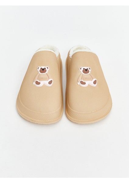 Yeni Sezon Ayıcık Baskılı Kadın Ev Terliği modelleri