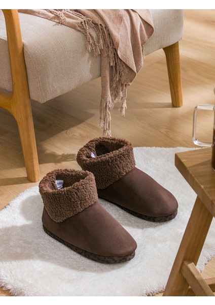 Yeni Sezon Içi Kürklü Kadın Ev Botu