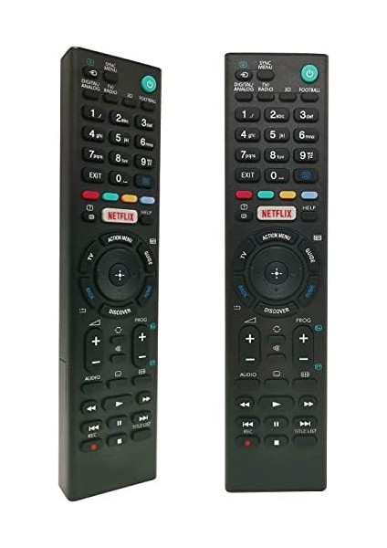 Sony Bravia Smart Tv Için Uygun Netflix Düğmeli Yeni Uzaktan Kumanda - Kurulum Gerektirmez RMT-TX100D RMT-TX200E RMT-TX101J RMT-TX102U RMT-TX102D modelleri
