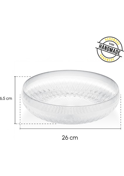 Novento Büyük Boy Cam Salata Kasesi - Iskandinav Tarz Meyvelik Kase 26 cm fiyatları