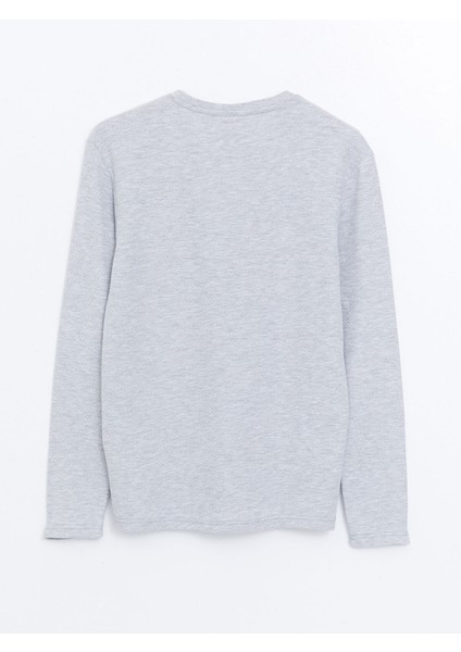 Yeni Sezon Bisiklet Yaka Uzun Kollu Erkek Pijama Üst fiyatları