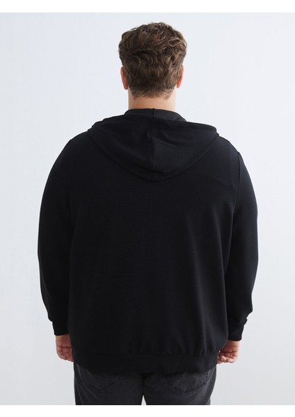 Yeni Sezon Standart Kalıp Kapüşonlu Erkek Fermuarlı Sweatshirt fırsatları